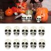 10Pieces Halloween Skull Heads Scary Prank Props Terrifying Skull Skeleton Ornament for Roombreak view 2