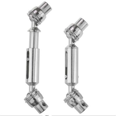 RC Upgrade Accessories for WPL for D12 C24 C34 B14 B24 B16 B36 for MN for D90 for MN99S for HengLong RC Car Parts Accessories Upgrade Metal CVD Drive Shaft(Silver)