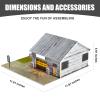 1/64 Scale Display Case Car Garage with American Factory Style LED Light Series Show Case 5 Parking Spaces view 2