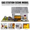 1/64 Scale Display Case Car Garage with American Factory Style LED Light Series Show Case 5 Parking Spaces view 3