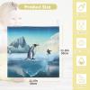 Flradish Baby Washcloths 5 Pack Pure Cotton Highly Absorbent and Soft Penguin Glacier Baby Towels Reusable Face Cloths Set - 12 x 12 Inches view 4