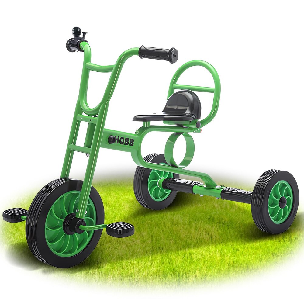 Kids Tricycle for Ages 3+, Preschool Daycare Playground Kids Balance Bike, Home Toddler Trike with Bell and Rubber Wheels, Boys and Girls Indoor/Outdoor Play Equipment