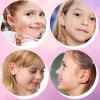 15 Pairs Stud Earrings Set :12 Pairs Unique Cartoon Flat Back Earrings Girls & 3 Pairs Mini Hoops with Stainless Steel Posts and Screwback Earring for Kids(B) view 3