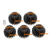 SG Store 5Pcs Mod 1 M1 Pinion Gear 5mm Bore Hardened Steel Motor Gear 18T 19T 20T 21T 22T with 5mm to 3.175mm Shaft Coupler for Rc Car Brushed Brushless Motor view 4