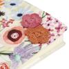 Primitives by Kathy Blooms Journal,quality vibrant hand illustrated floral bouquets on textured fabric knit flower accents Wrap around string closure, 48 unlined pages view 3