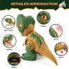 INSFUN Electric Dinosaur Toy for Kids  Birthday Gifts for Boys Ages 3 4 5 6 7 Years Old  Realistic Roaring Sound, Light-Up Effects, and Movable Joints view 3