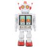 Wind Up Vintage Robot, Metal Tin Drumming Robot, Retro Classic Clockwork Spring for Collection, Xmas, Gifts, Party, Birthday, Festival (Silver) view 1