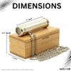 Brass Kaleidoscope with Wooden Box | Handcrafted Vintage Kaleidoscope with Optical Glass Lens & Wooden Storage Box  Collectible Gift for Kids & Adults Last Minute (Vintage/Brass, Small) view 3