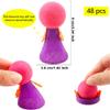 Cagemoga 48 Pcs Jumping Popper Spring Toys Colorful Jumping Spring Launcher Bouncy Toys for Birthday Party Favors Classroom Reward Easter Goodie Bag Stuffers, Random Color view 2