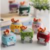 7 PCS Emotional Support Dumpster Fire CrochetKnitted Dumpster Fire Ornament Toy, Cute Stocking Stuffers for Friend, Dumpster fire Desk Accessories view 2