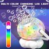 Rechargeable Bubble Machine, Bubble Maker for Kids with Colorful LED Light, Make Large Bubbles, 600mL Capacity - Outdoor Party Birthday Halloween Toys Gifts for Toddlers Ages 3+ Boys Girls view 3