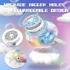 Rechargeable Bubble Machine, Bubble Maker for Kids with Colorful LED Light, Make Large Bubbles, 600mL Capacity - Outdoor Party Birthday Halloween Toys Gifts for Toddlers Ages 3+ Boys Girls view 4