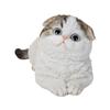 (Woobia) Oubia Squatting Scottish Fold Tea Poop Ears 6.9 x 3.3 x 3.3 inches (15 x 8.5 x 8 cm) Doll Figurine Figurine Animal Garden Decoration Cat H24083-1 view 1