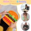 3 Pcs Fidget Sensory Toys, Push Bubble Poppers Hamburger French Fries Drinks Bulk Sets,Silicone Stress Relief Toy for Toddler Kids Boys Girls Adults,Birthday Gifts Party Favors,Classroom Prizes view 3