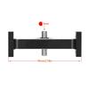 Aluminum Alloy 1/10 Transfer Case 70mm Width 5mm D-Shaped Shaft for RC Crawler Cheater Rigs MOA 1.9 Shafty LCG Chassis Build view 4