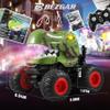 BEZGAR Monster Truck Toys - Remote Control Monster Truck with Spray, Light, Music, Dinosaur Toys for Kids, 1:20 Scale RC Truck with 360 Spins and Drifting, Remote Control Car for Boys 4-7 Camo Green view 3