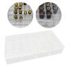 1/64 Model Car Wheel Storage Box Organizer Compact Gift Idea Acrylic Display Case Dustproof for Collectors Kids Adults Boys, 42 grid view 2