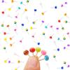 100PCS Mini Lollipop Decor for Dollhouse Resin Tiny for Lollipop Crafts Fairy Garden Dollhouse Micro Landscaping Decoration view 2