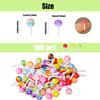 100PCS Mini Lollipop Decor for Dollhouse Resin Tiny for Lollipop Crafts Fairy Garden Dollhouse Micro Landscaping Decoration view 3