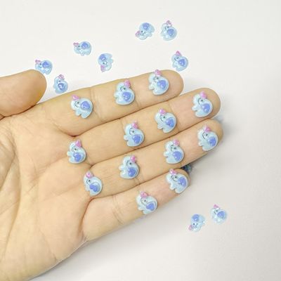 100PCS Mini Elephant Decor for Dollhouse Resin Tiny Elephant for Crafts Micro Miniature Elephants for Fairy Garden Dollhouse Micro Landscaping Decoration