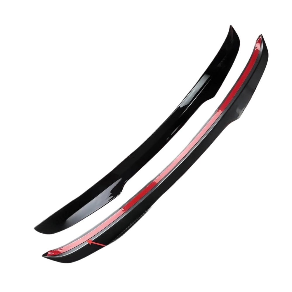 ABS Gloss Black Maxton Style Rear Spoiler Caps Compatible For Seat Cupra Ateca MK1 2018-2024 Tuning Rear Roof Wind Fixed Spoilers Bodykits