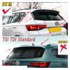 ABS Gloss Black Maxton Style Rear Spoiler Caps Compatible For Seat Cupra Ateca MK1 2018-2024 Tuning Rear Roof Wind Fixed Spoilers Bodykits view 3