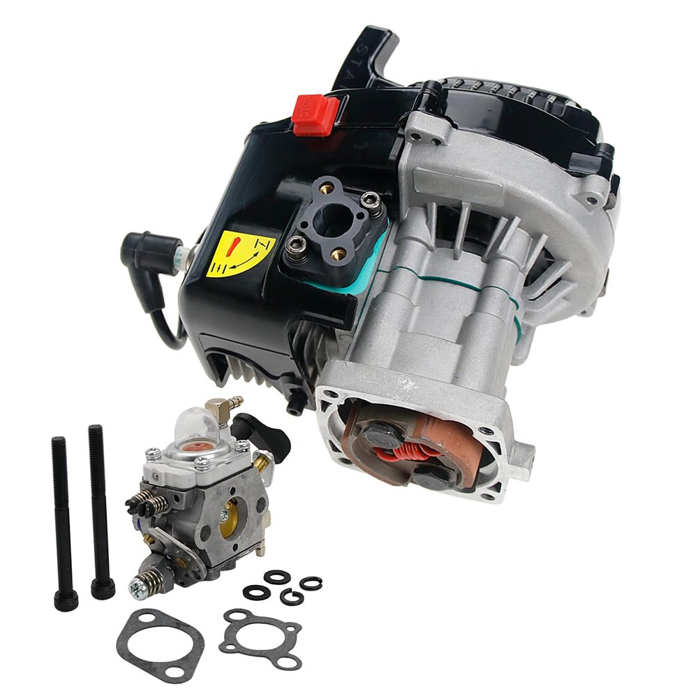 Ecoyin 30.5CC 4 Bolt 2-Stroke Engine Rc Car Replacement Parts for 1/5 Scale Hpi Rovan Km Baja Losi 5ive-T DBXL FG MCD HSP (Black)