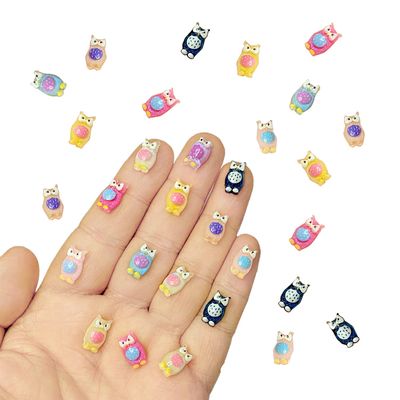 100PCS Mini Owl Decor for Dollhouse Resin Tiny Owl for Crafts Micro Miniature Owls for Fairy Garden Dollhouse Micro Landscaping Decoration