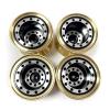 4Pcs Brass Clamp Ring Metal 1.0 Wheel Rim Wheel Hub for FMS FCX24 Max for Smasher 1/24 RC Crawler Car Upgrade Parts view 1