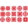 30PCS/40PCS Chinese Paper Cutting Kit for Window Decoration Spring Festival Chinese New Year Celebration Activity, Creative Handmade Paper-Cut view 1