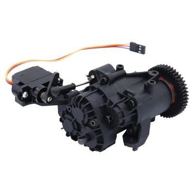 2 Speed Transmission Gearbox with Internal Gears and Servo for 1/10 RC Crawler for TRAX-XAS TRX4 TRX6 Upgrade Parts