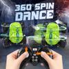 BEZGAR Monster Truck Toys - Remote Control Monster Truck with Spray, Light, Music, Dinosaur Toys for Kids, 1:20 Scale RC Truck with 360 Spins and Drifting, Remote Control Car for Boys 4-7 Green view 4