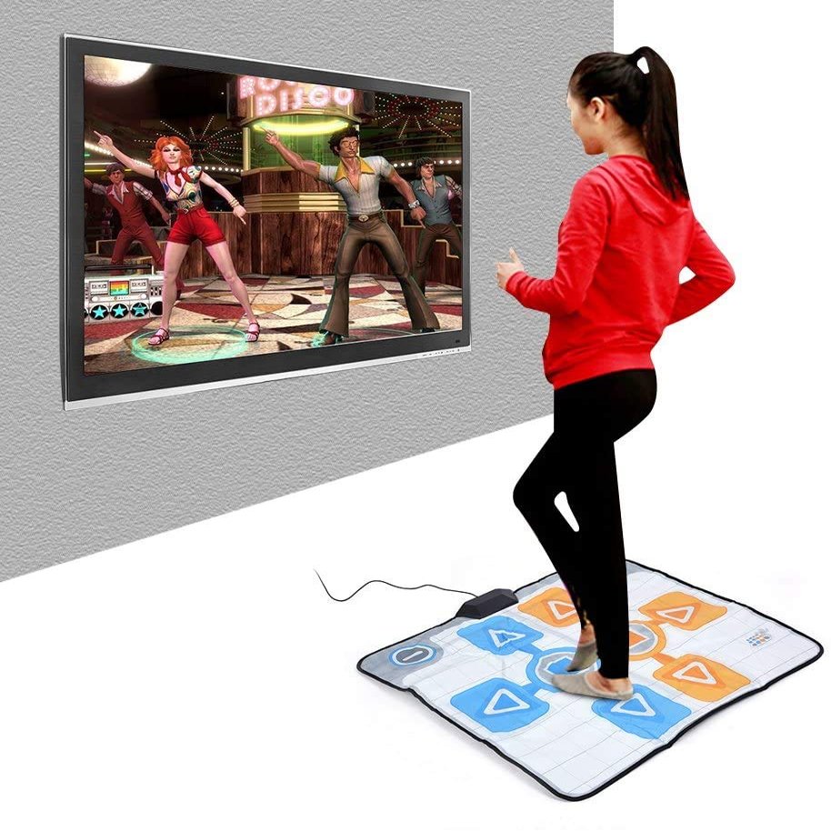 YXKJZHF USB Dance Mat, Double Person Non-Slip Dance Dancing Pad Blanket Rug for Nintendo Wii Console Game for Adults Children