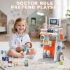RedCrab Doctor Kit for Kids,32PCS Kids Doctors Play Set with Medical Cart,Stethoscope, Thermometer and Syringe,Dentist Doctor Role Play Toy Gift for Girls Boys 3,4,5,6,7,8+ view 3