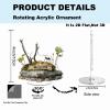 Soulpons 2D Flat Acrylic Rotating Ants On Leaf Welcome Sign for Miniature Forest Decor Home Party Garden with Scratch Resistant and Water Resistant Protective Film view 2