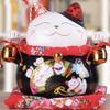 10" Ceramic Fortune Cat Ornament Opening Store Cashier Gift Piggy Bank-B1 view 1