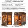Spilay DIY Miniature Book Nook Kit, Dollhouse Tiny House Model Build Bookshelf Decor, Bookends Model Kit with dust Cover & LED for Teens and Adults Gifts(Magic Shop) view 2
