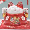 4.5" Ceramic Fortune Cat Ornament Opening Store Cashier Gift Piggy Bank-A3 view 1