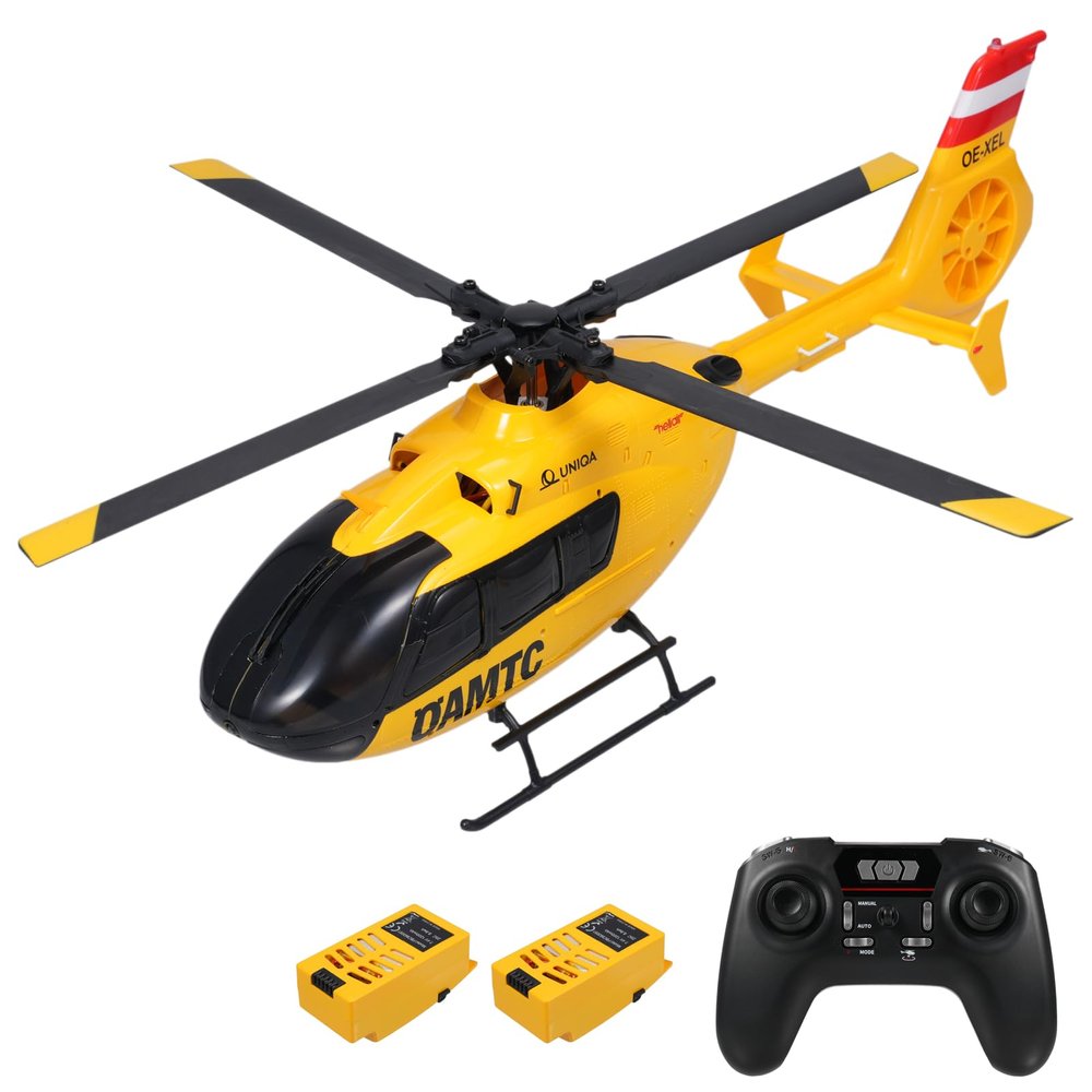 Authticar Remote Control Helicopter with Brushless Motors, Altitude Hold, Gyro, Optical Flow Positioning Function and LED Lights, 2.4GHz Mini Aircraft Toy for Beginners Teen Adults