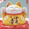 3.5" Ceramic Fortune Cat Ornament Opening Store Cashier Gift Piggy Bank-A5 view 1