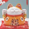 3.5" Ceramic Fortune Cat Ornament Opening Store Cashier Gift Piggy Bank-A4 view 1