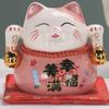 3.5" Ceramic Fortune Cat Ornament Opening Store Cashier Gift Piggy Bank-A7 view 1