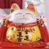 6.5" Ceramic Fortune Cat Ornament Opening Store Cashier Gift Piggy Bank-A5 view 1
