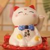 4.5" Ceramic Fortune Cat Ornament Opening Store Cashier Gift Piggy Bank-A19 view 1
