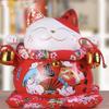 10" Ceramic Fortune Cat Ornament Opening Store Cashier Gift Piggy Bank-B2 view 1