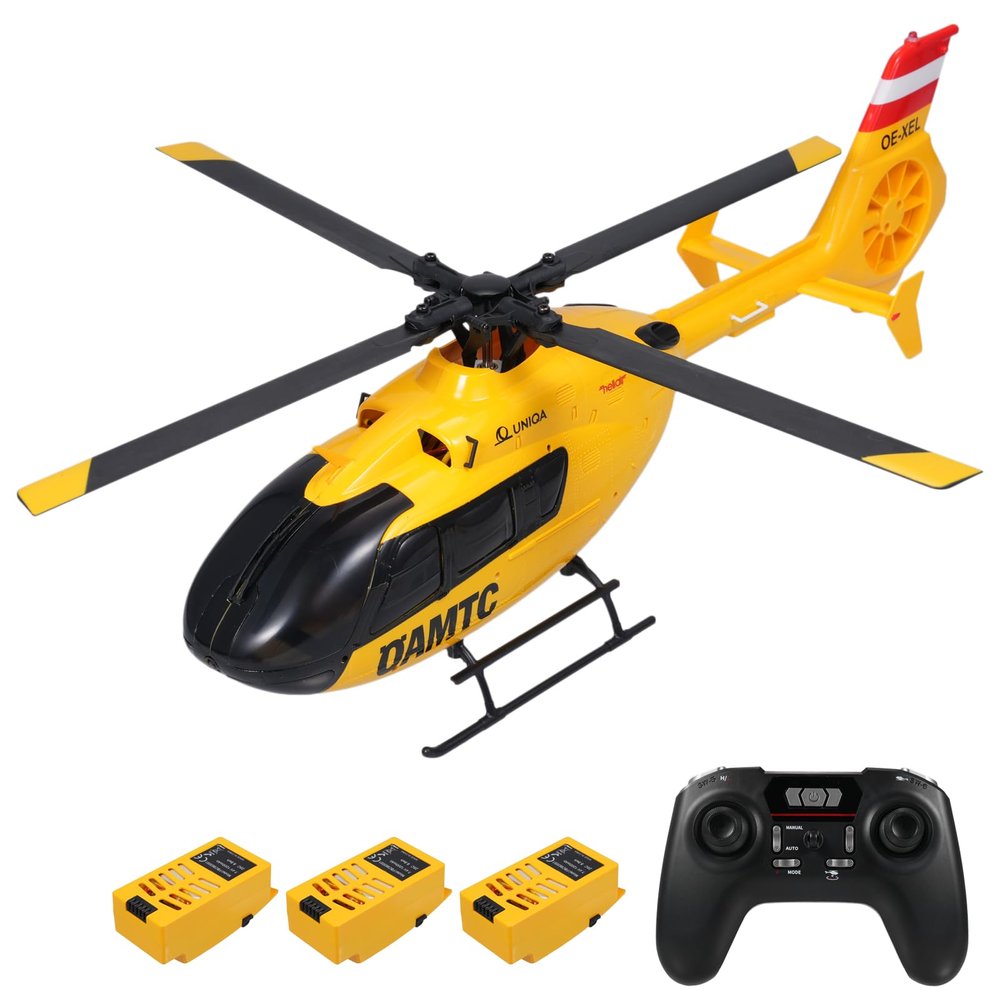 Authticar Remote Control Helicopter with Brushless Motors, Altitude Hold, Gyro, Optical Flow Positioning Function and LED Lights, 2.4GHz Mini Aircraft Toy for Beginners Teen Adults