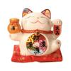 5" Ceramic Fortune Cat Ornament Opening Store Cashier Gift Piggy Bank-A1 view 1