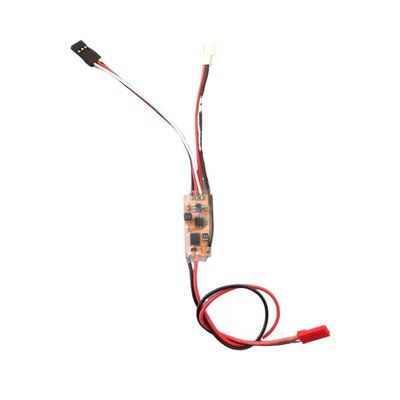12A Brushed ESC for RC Boats, 1S 3.7V 8520 N30 130, Boosted BEC to 5V, One-Way Speed Controller with Fail-Safe Protection