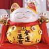 8.5" Ceramic Fortune Cat Ornament Opening Store Cashier Gift Piggy Bank-A5 view 1