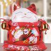 10" Ceramic Fortune Cat Ornament Opening Store Cashier Gift Piggy Bank-B3 view 1